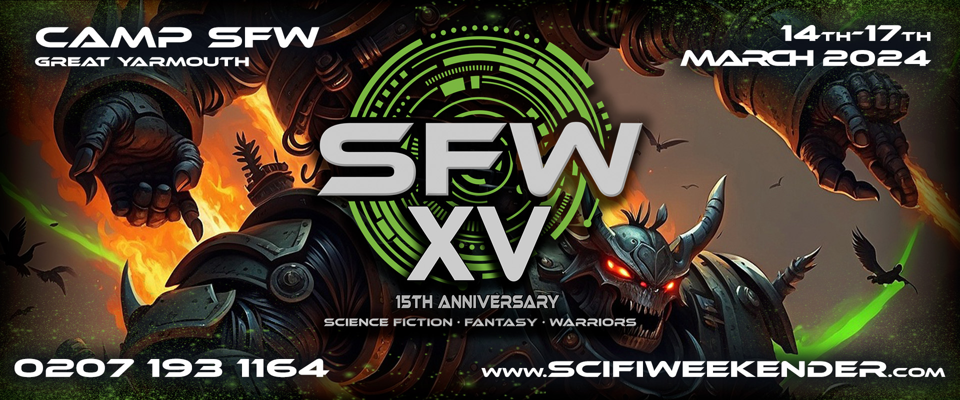 SFW XV – 15 more Acts, Actors & Authors Join the 15th Anniversary as Geek Camp Drops to Last 3 Rooms…Nearly Sold Out!