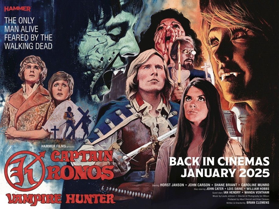 Hammer Film’s first ever 4K restoration, Captain Kronos Vampire Hunter, is released at UK cinemas!